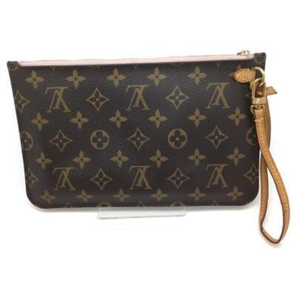 Louis Vuitton Neverfull MM Monogram Pouch Rose Ballerine - Picture 2 of 10
